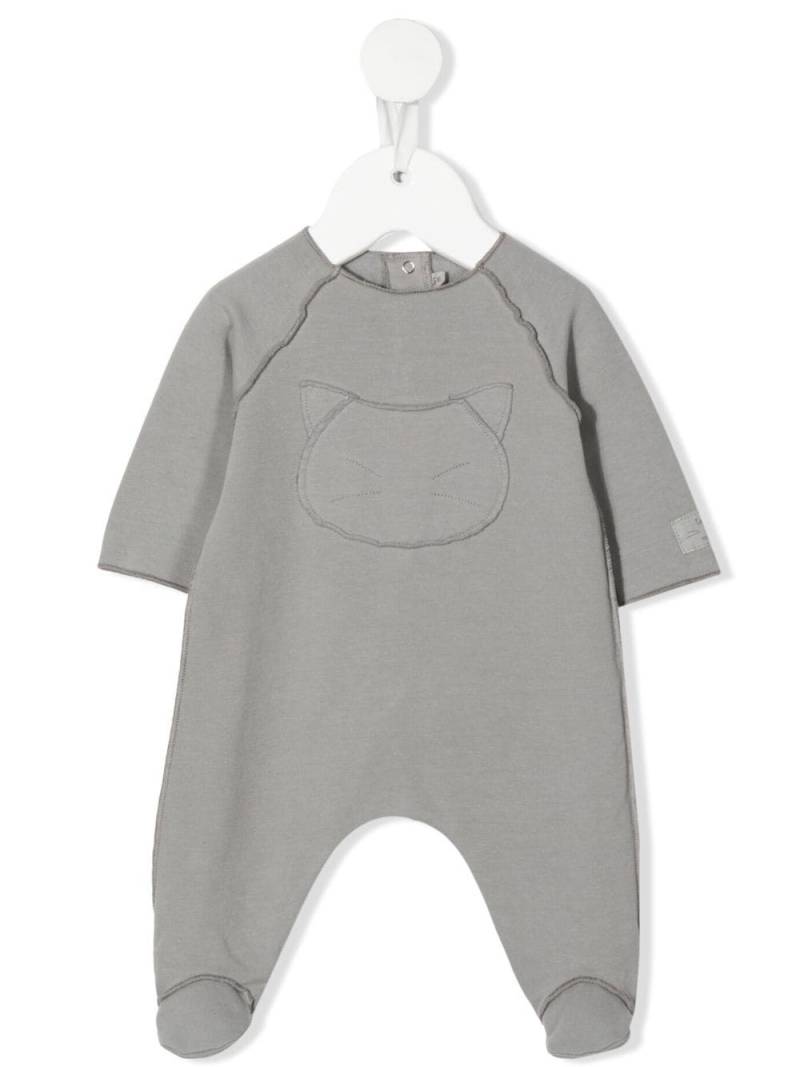 TEDDY & MINOU embroidered logo-patch bodie - Grey von TEDDY & MINOU