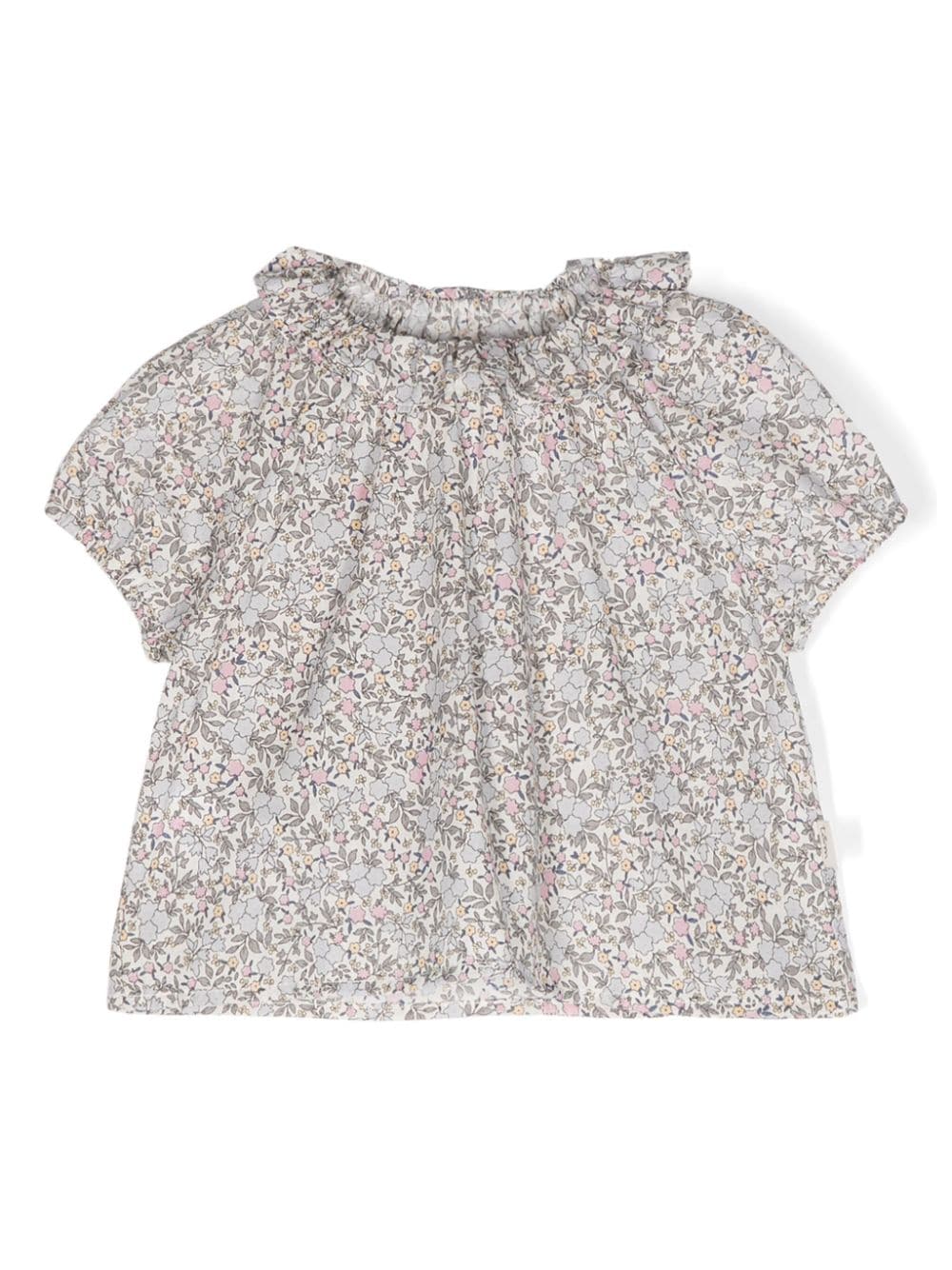 TEDDY & MINOU floral-print cotton T-shirt - Blue von TEDDY & MINOU