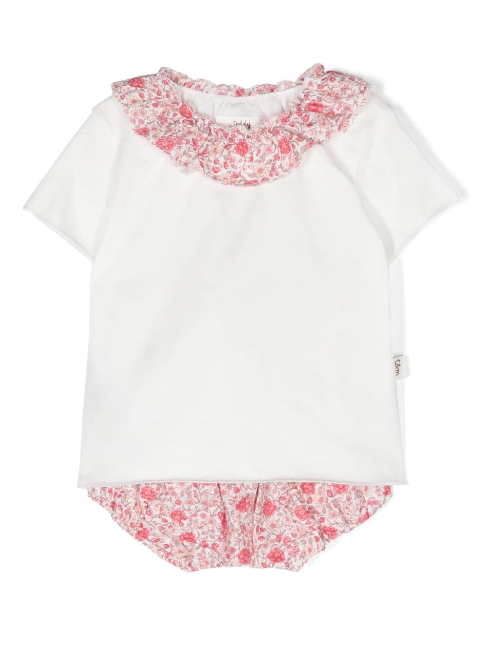 TEDDY & MINOU floral-print shorts set - White von TEDDY & MINOU