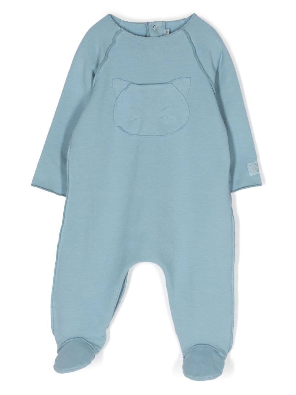 TEDDY & MINOU stretch-cotton babygrow - Blue von TEDDY & MINOU