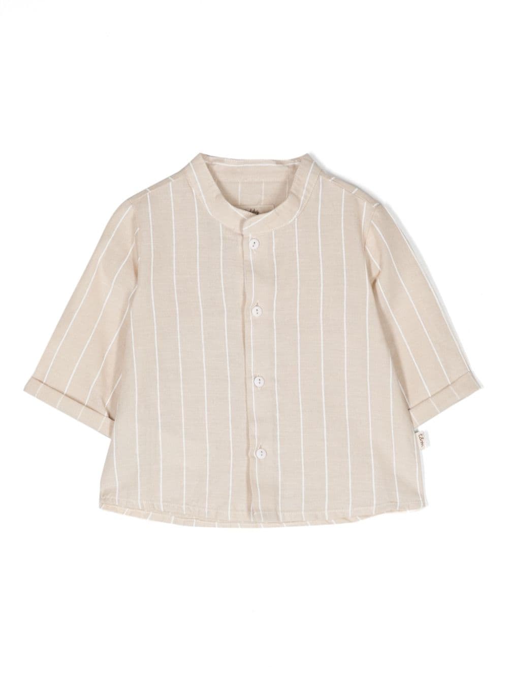 TEDDY & MINOU striped linen blend shirt - Neutrals von TEDDY & MINOU