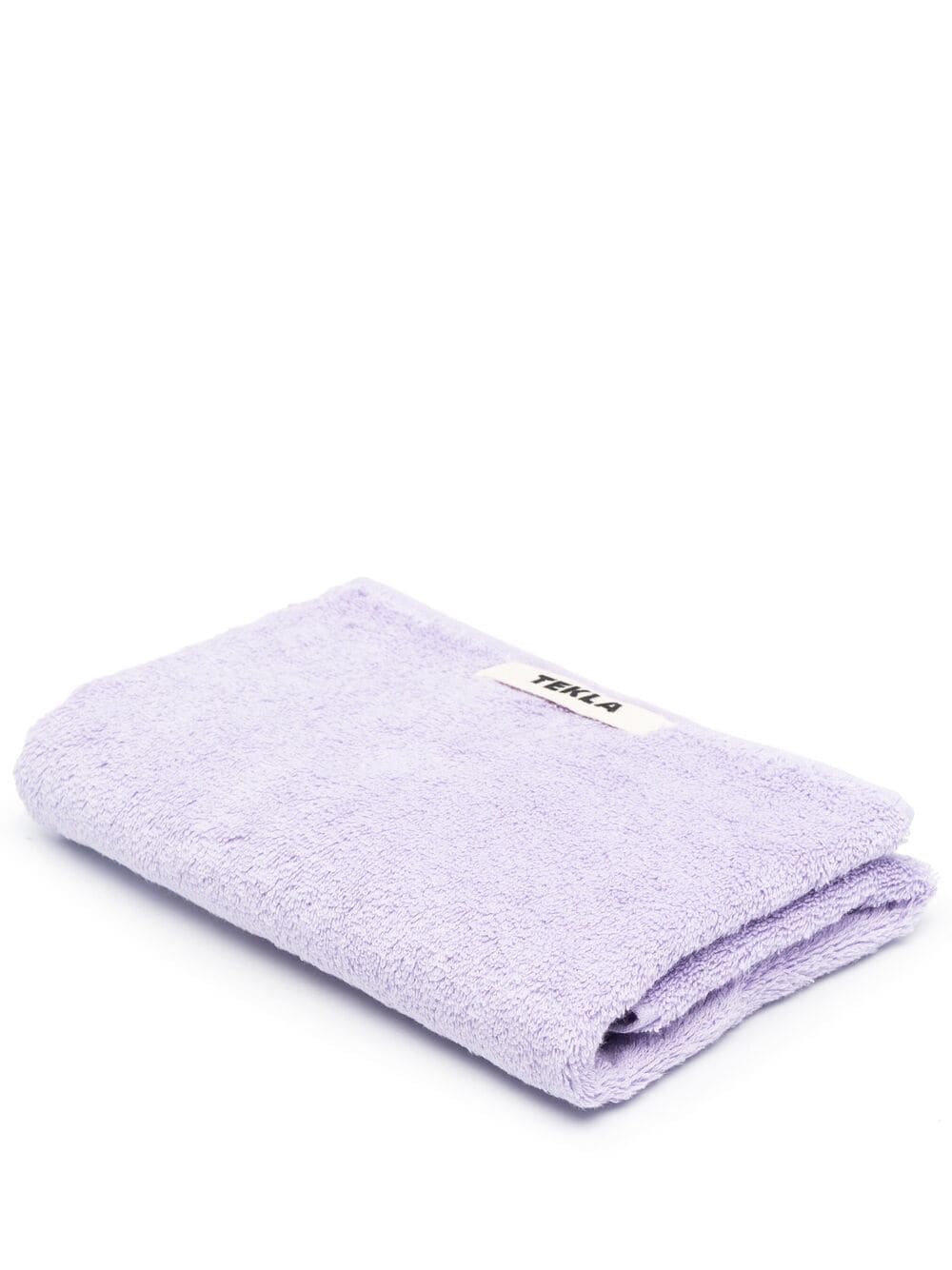 TEKLA logo-patch organic cotton towel - Purple von TEKLA