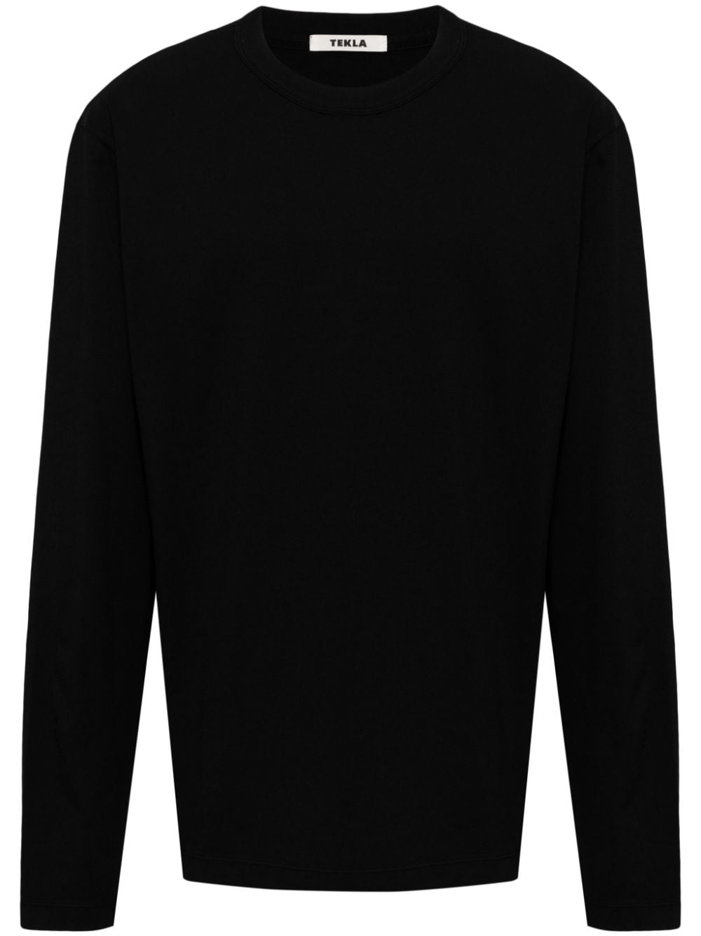 TEKLA long-sleeve organic-cotton T-shirt - Black von TEKLA