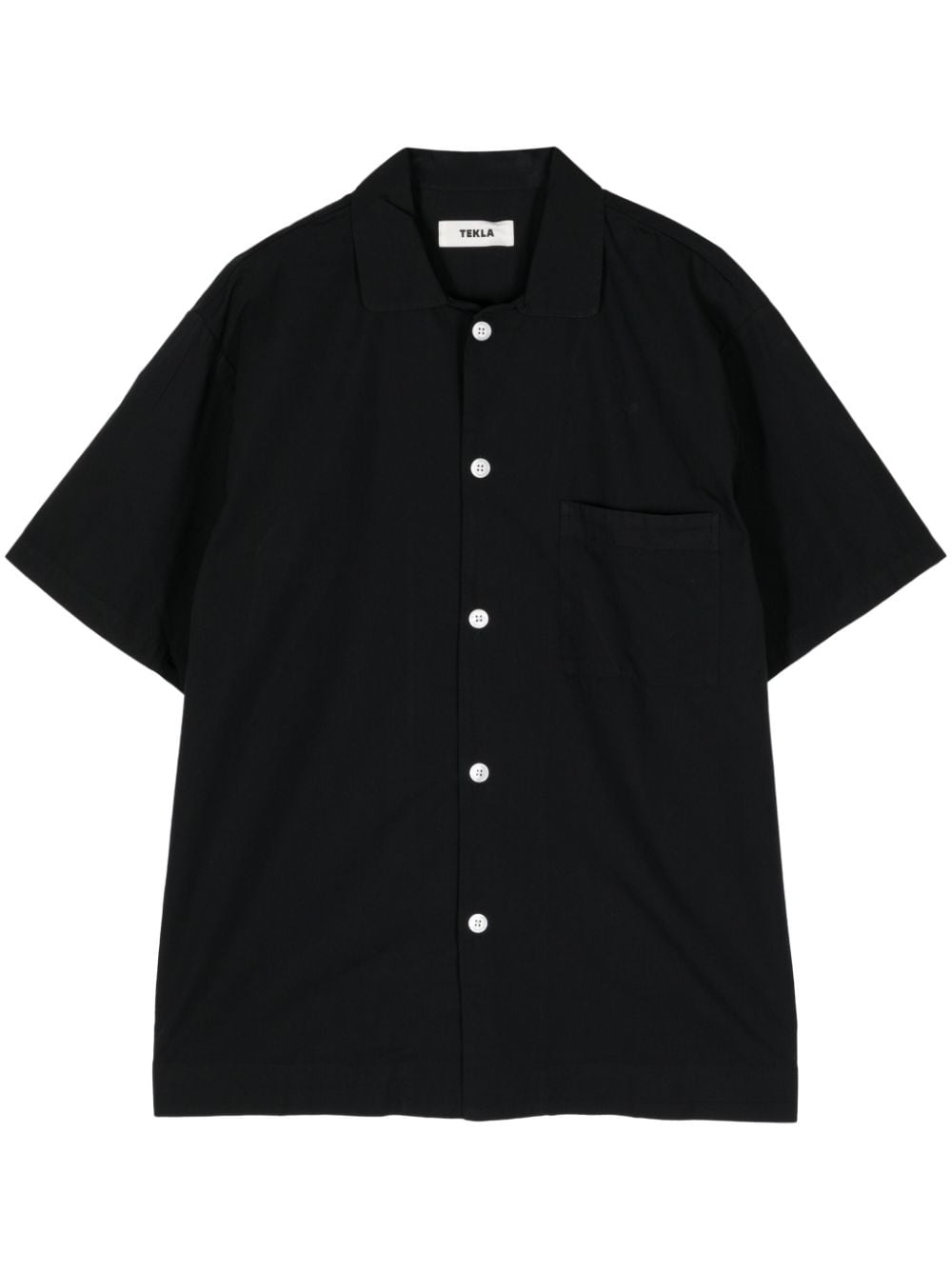 TEKLA plain organic-cotton shirt - Black von TEKLA