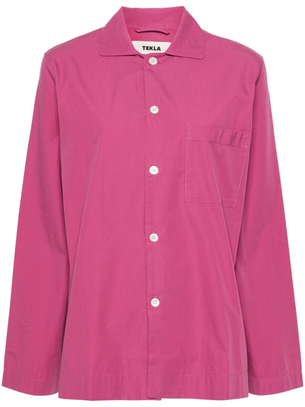 TEKLA spread-collar cotton shirt - Pink von TEKLA