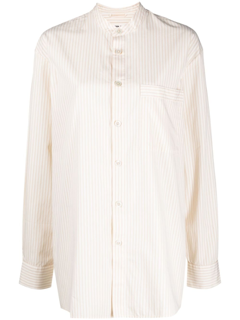 TEKLA X Birkenstock striped pyjama shirt - White von TEKLA
