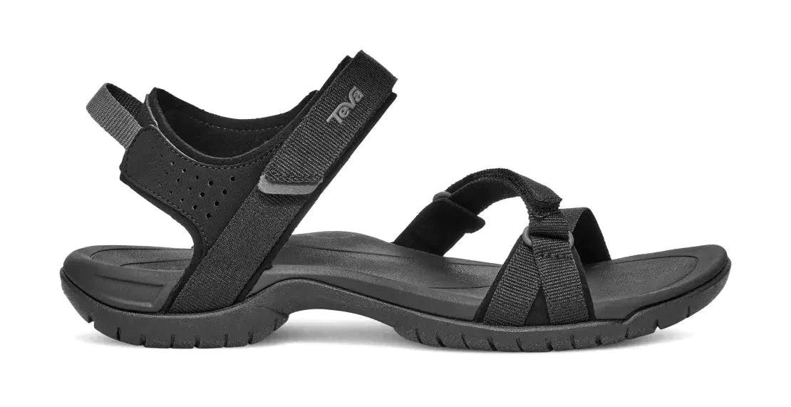 Verra - Synthetik Wandersandale Damen Schwarz 37 von TEVA