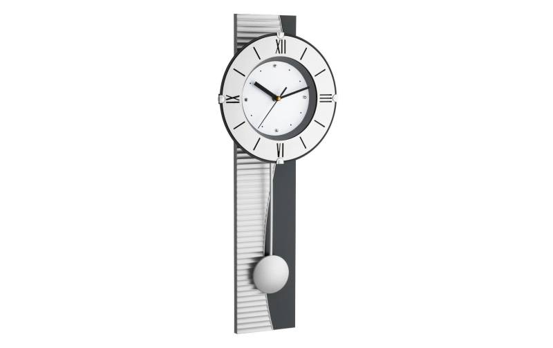 TFA Dostmann Wanduhr »Pendel Wanduhr XXL, Metalloptik« von TFA Dostmann
