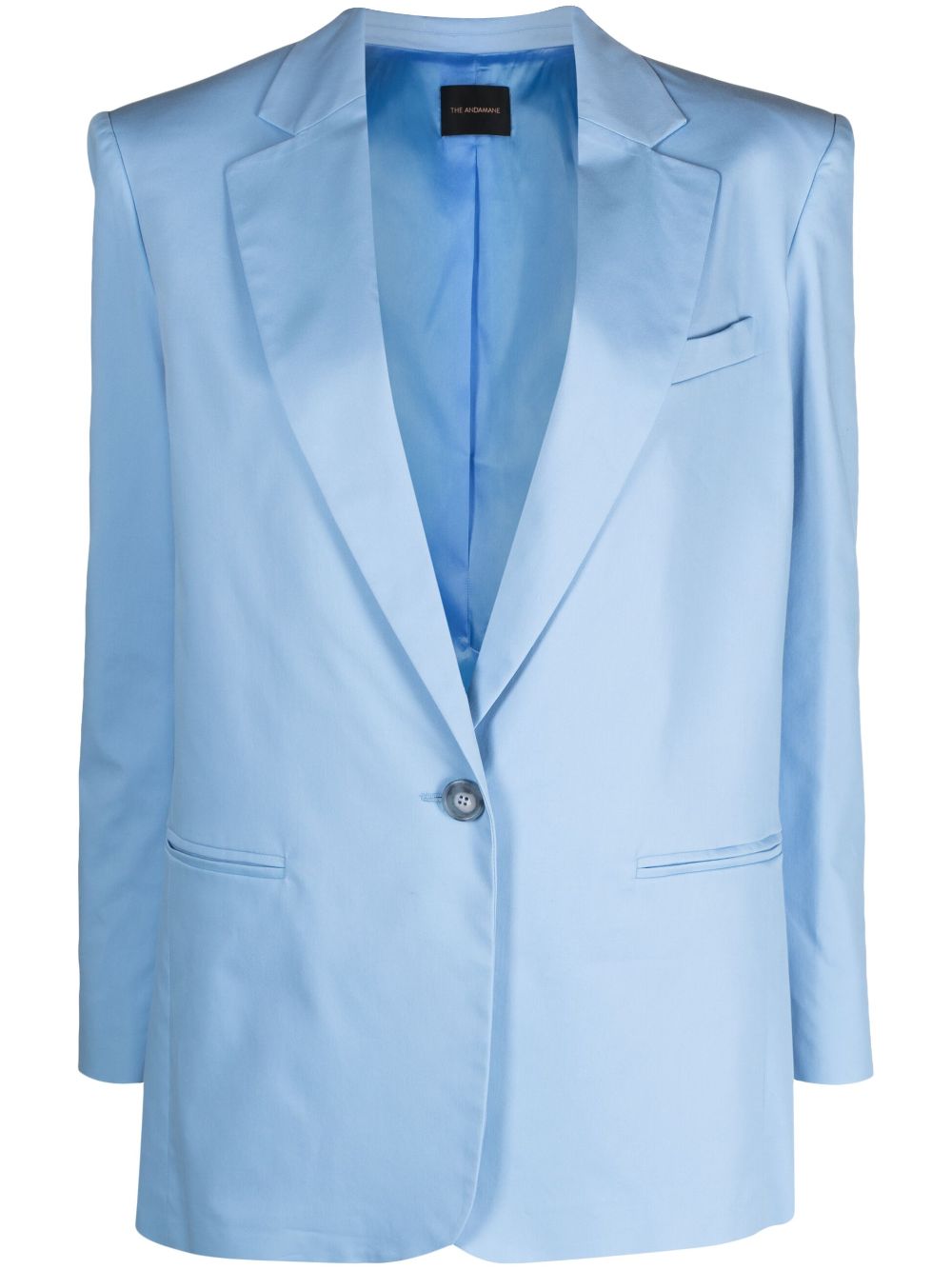 THE ANDAMANE Guia oversized single-breasted blazer - Blue von THE ANDAMANE