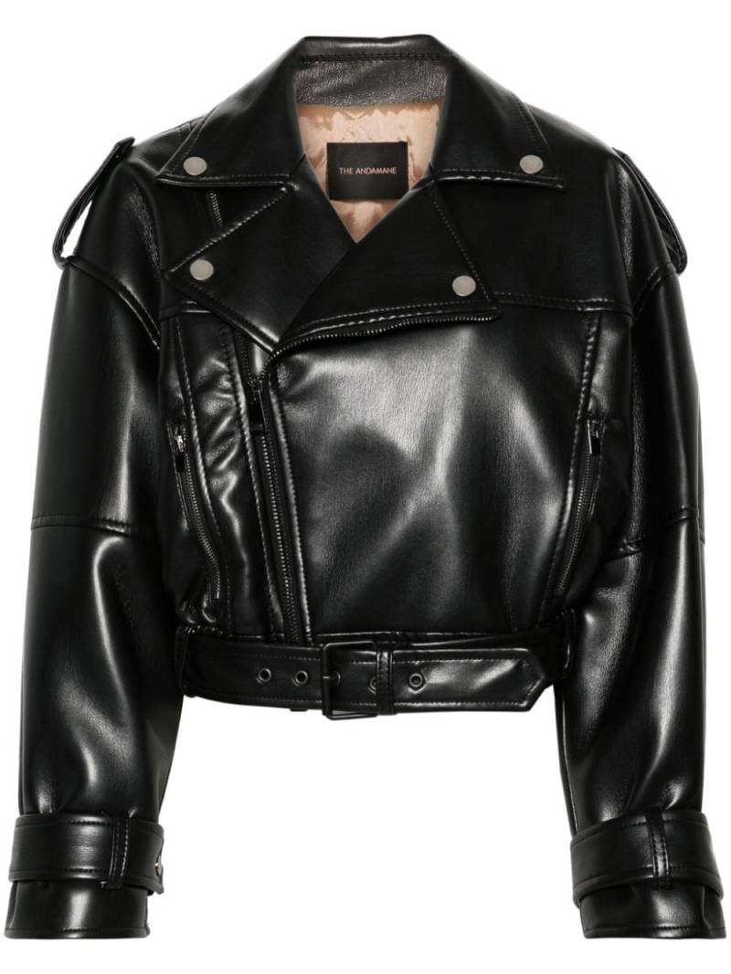 THE ANDAMANE Nova cropped jacket - Black von THE ANDAMANE