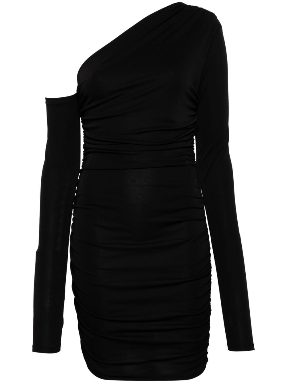 THE ANDAMANE Olimpia asymmetric minidress - Black von THE ANDAMANE