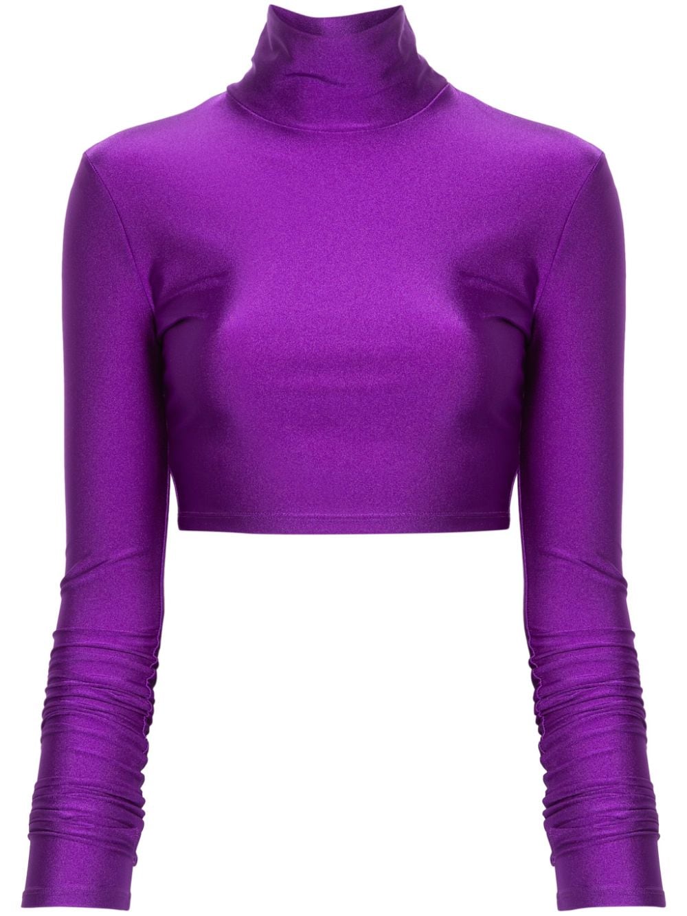 THE ANDAMANE Orchid cropped jersey top - Purple von THE ANDAMANE