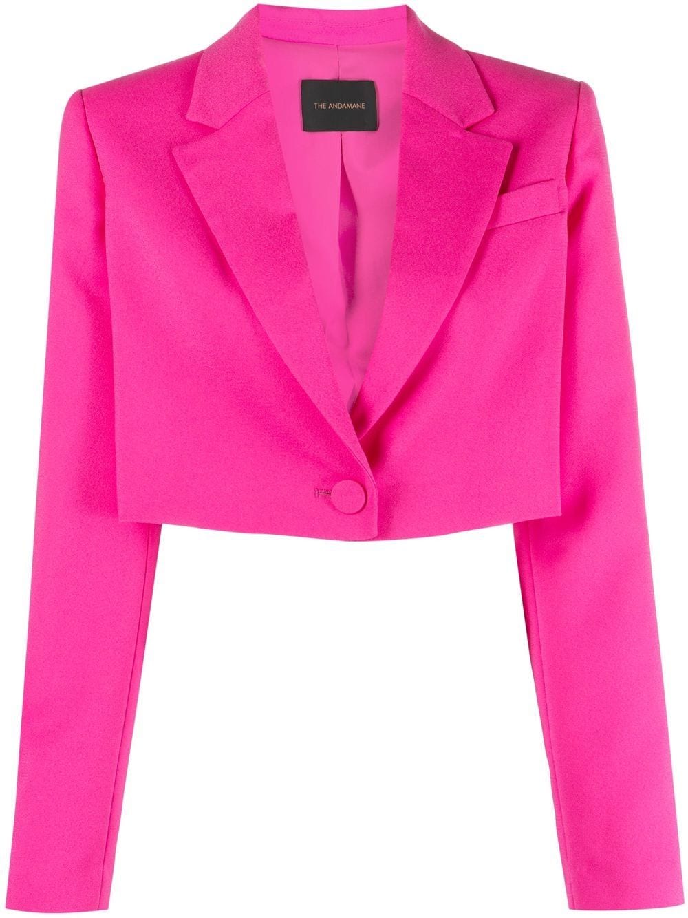 THE ANDAMANE cropped single-breasted blazer - Pink von THE ANDAMANE