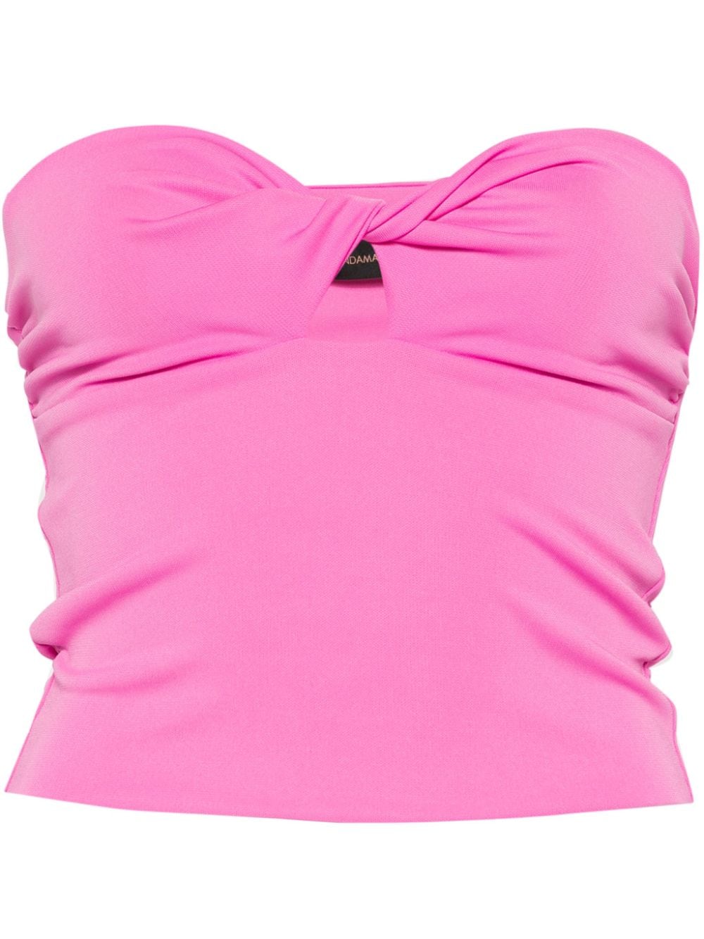 THE ANDAMANE twisted cut-out strapless top - Pink von THE ANDAMANE