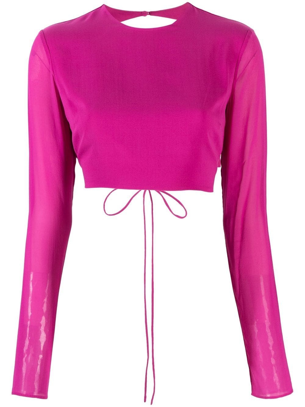 THE ANDAMANE waist tie-fastening top - Pink von THE ANDAMANE