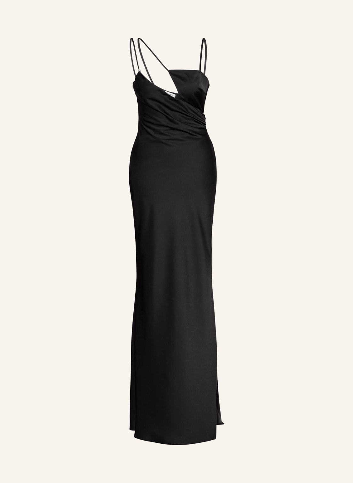 The Attico Abendkleid Melva Aus Satin schwarz von THE ATTICO