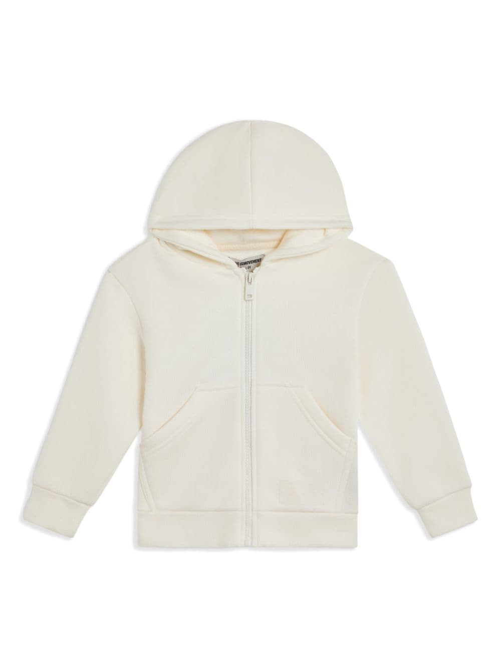 THE GIVING MOVEMENT logo-appliqué zip-up hoodie - White