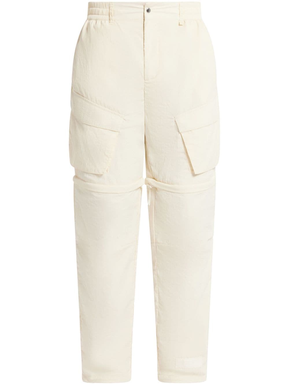 THE GIVING MOVEMENT mid-rise cargo trousers - White von THE GIVING MOVEMENT