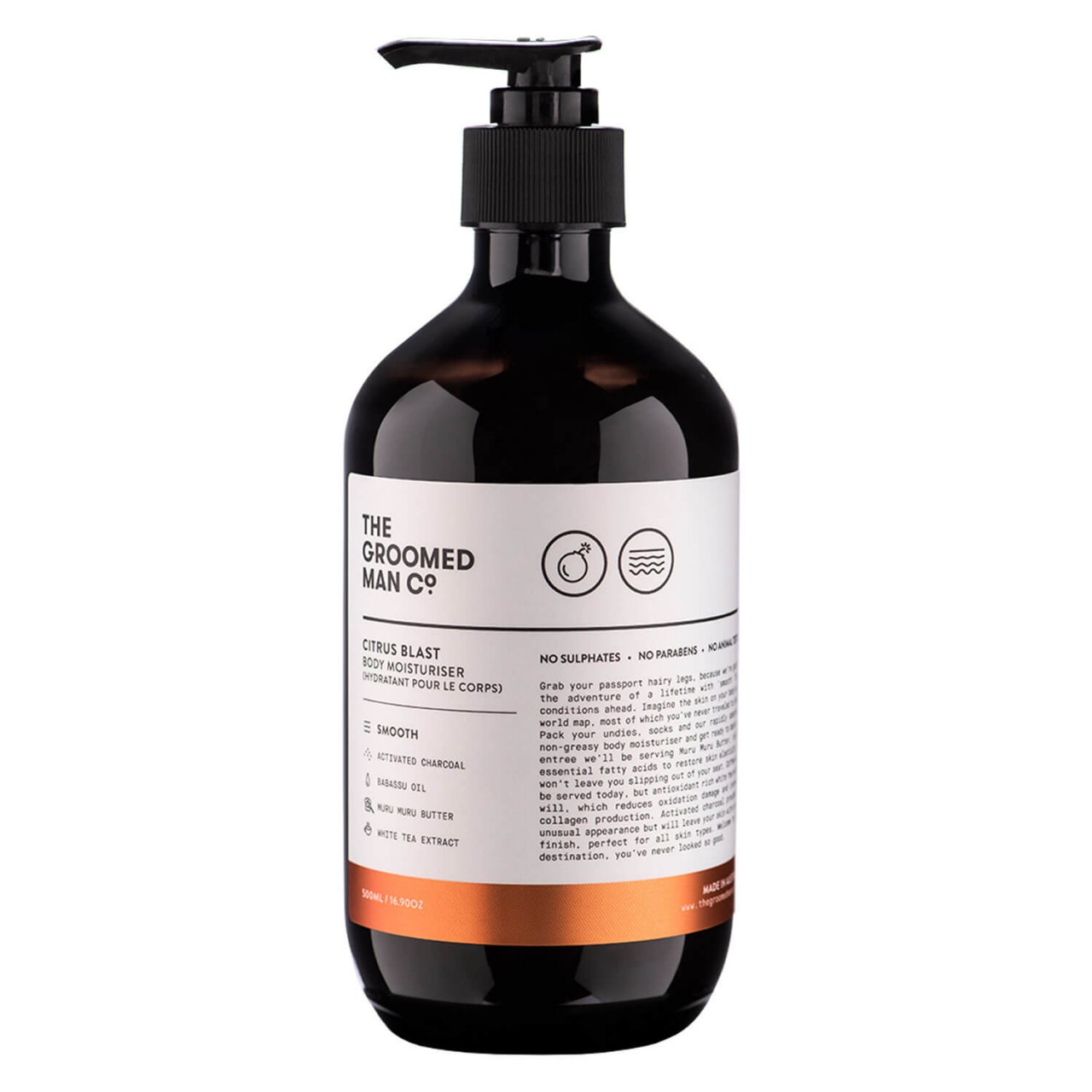 THE GROOMED MAN CO. - Citrus Blast Body Moisturiser von THE GROOMED MAN CO.