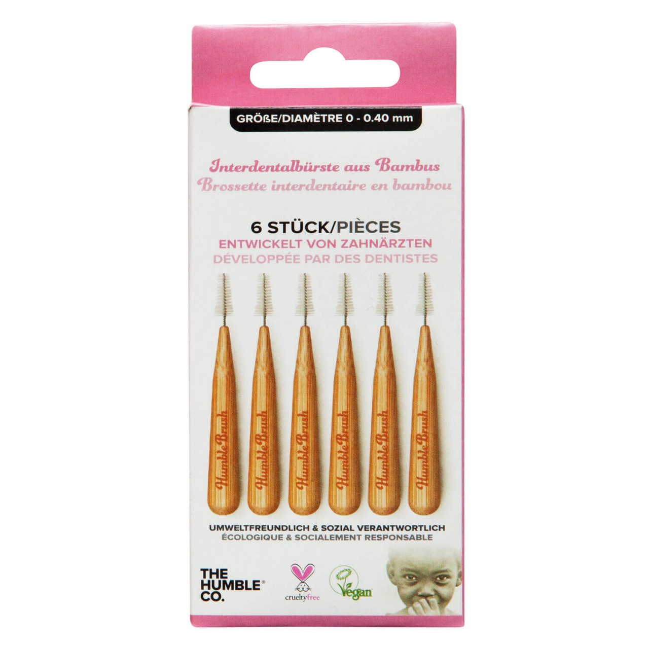 THE HUMBLE CO. - Humble Interdental Bürste 0,40mm Pink THE HUMBLE CO. - Humble Interdental Bürste 0,40mm Pink von THE HUMBLE CO.
