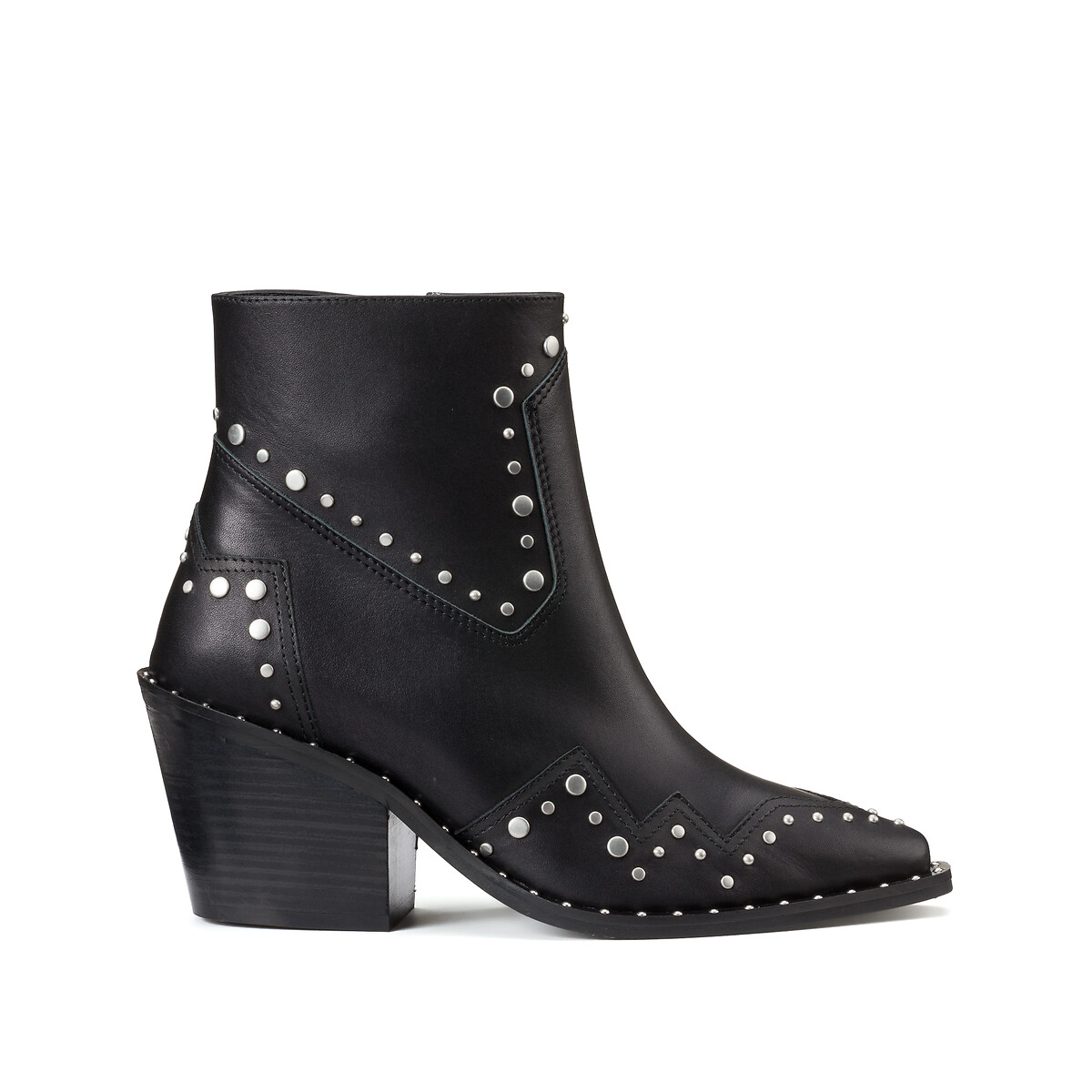 Lederboots mit Ziernieten aus Metall von THE KOOPLES