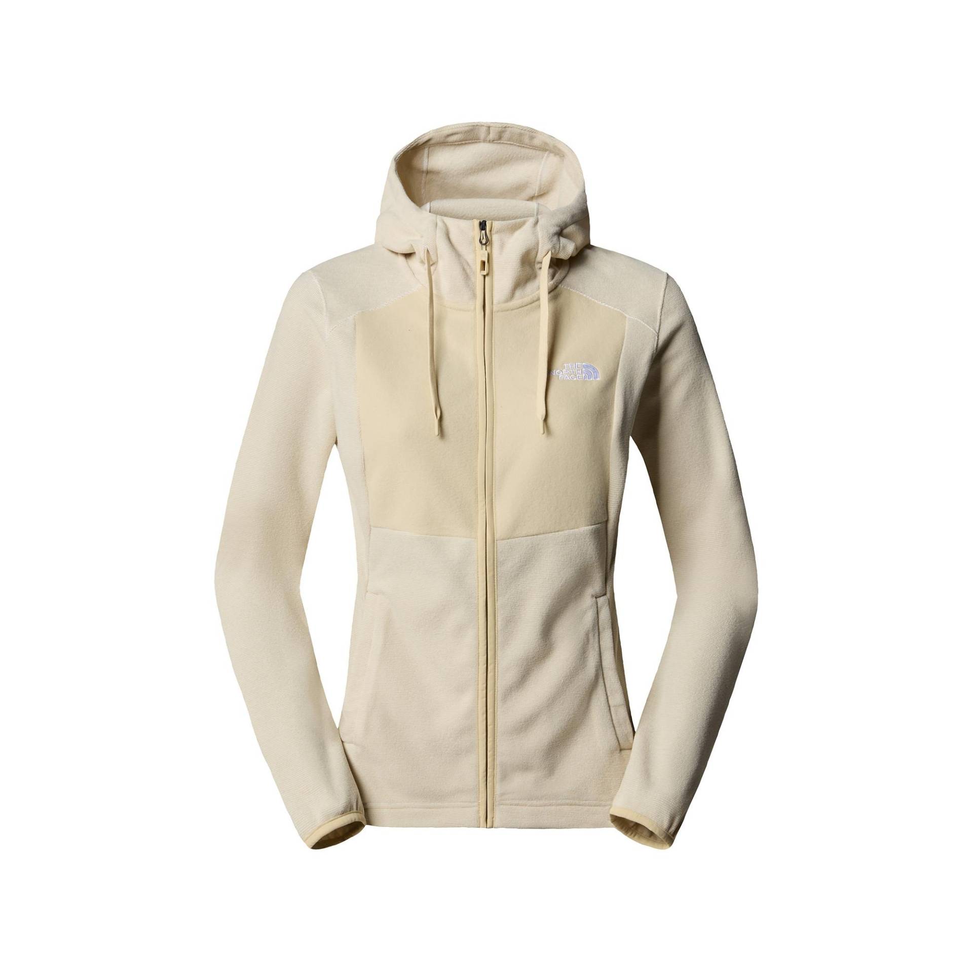 Fleecejacke Mit Kapuze Damen Beige L von THE NORTH FACE