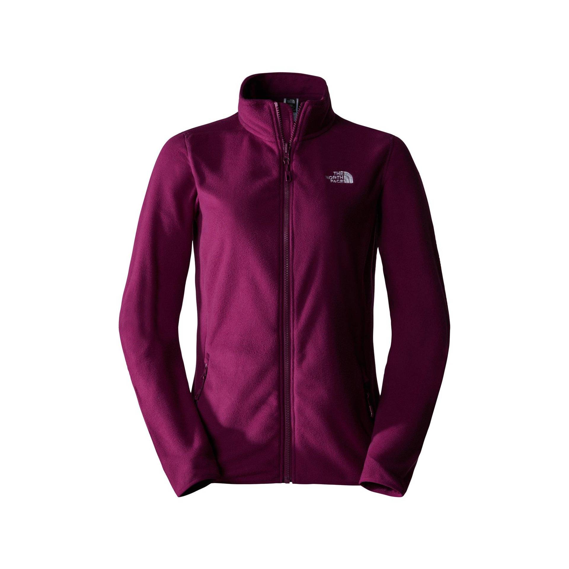 Fleecejacke Ohne Kapuze Damen Bordeaux XS von THE NORTH FACE