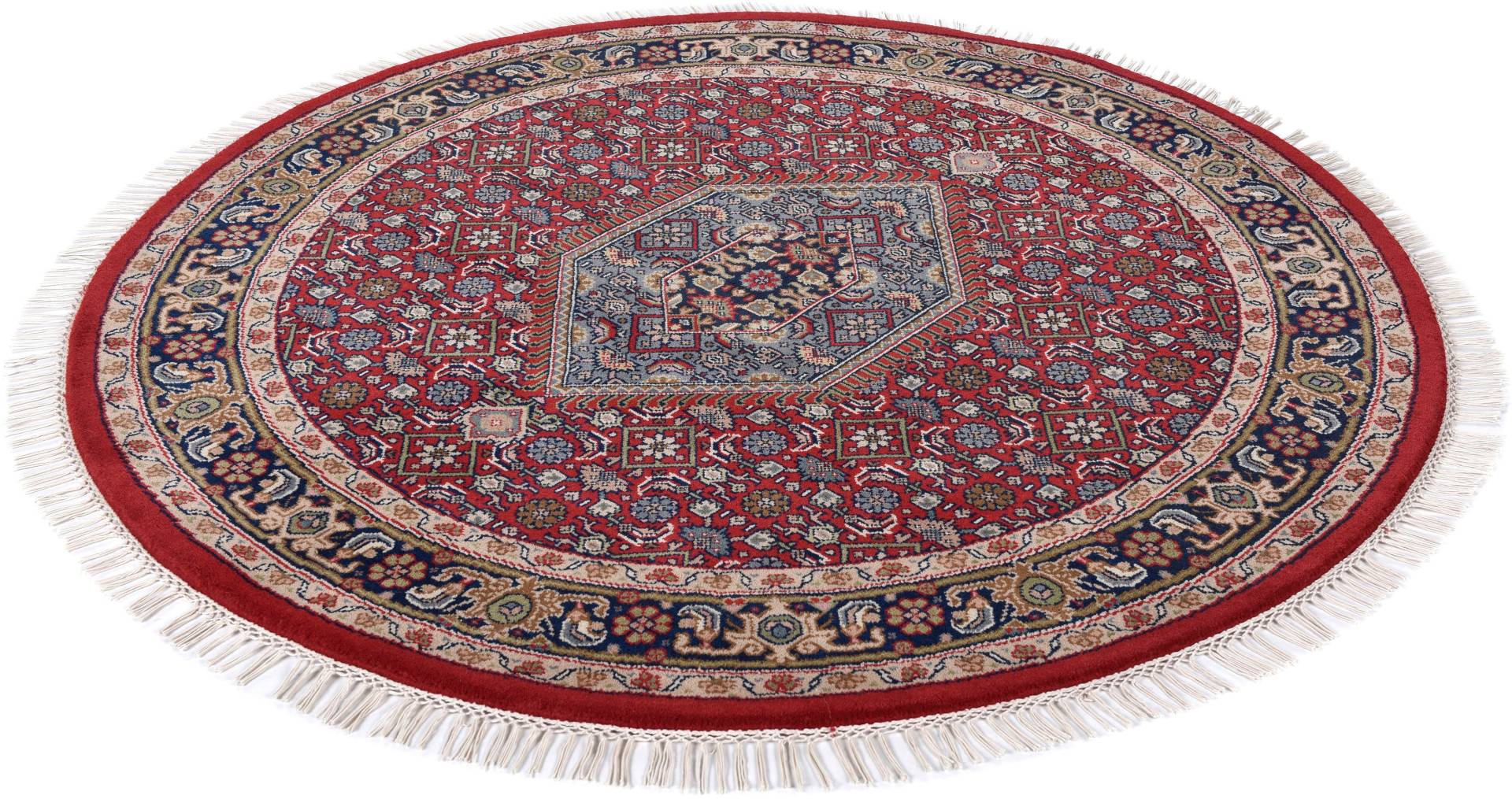 THEKO Orientteppich »Benares Bidjar«, rund, 12 mm Höhe, reine Wolle, handgeknüpft, mit Fransen THEKO Orientteppich »Benares Bidjar«, rund, 12 mm Höhe, reine Wolle, handgeknüpft, mit Fransen von THEKO