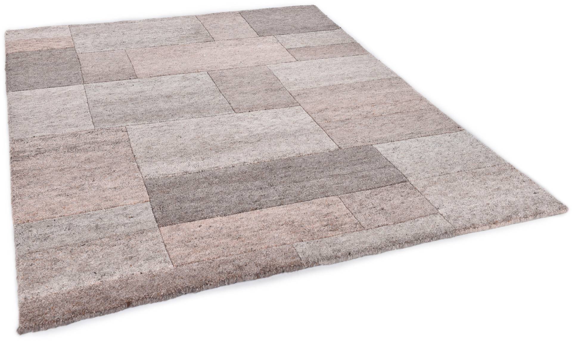 THEKO Wollteppich »Dalas - 7709«, rechteckig, 18 mm Höhe, reine Wolle, handgeknüpft, Patchwork Design THEKO Wollteppich »Dalas - 7709«, rechteckig, 18 mm Höhe, reine Wolle, handgeknüpft, Patchwork Design von THEKO