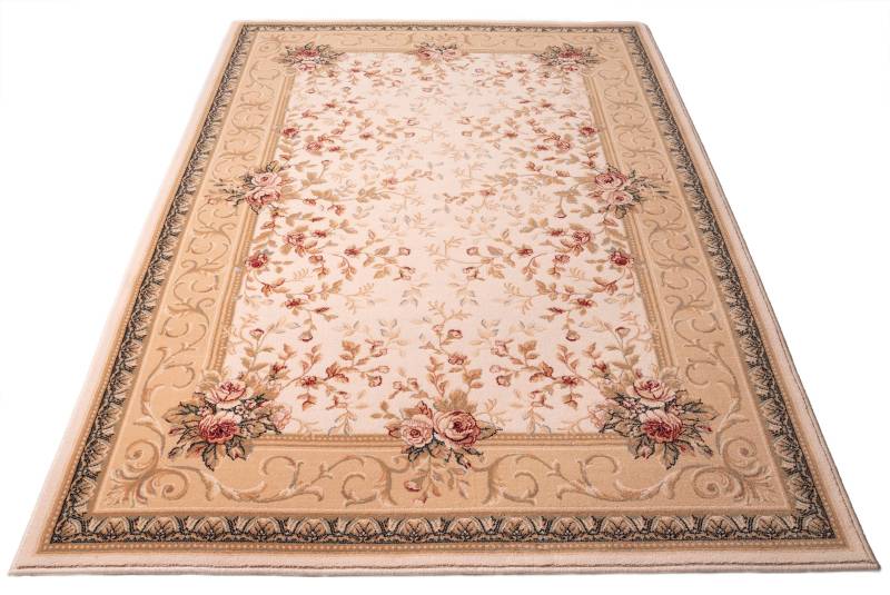 THEKO Wollteppich »Floresti 2637«, rechteckig, 10 mm Höhe, reine Wolle, ideal im Wohnzimmer & Schlafzimmer von THEKO