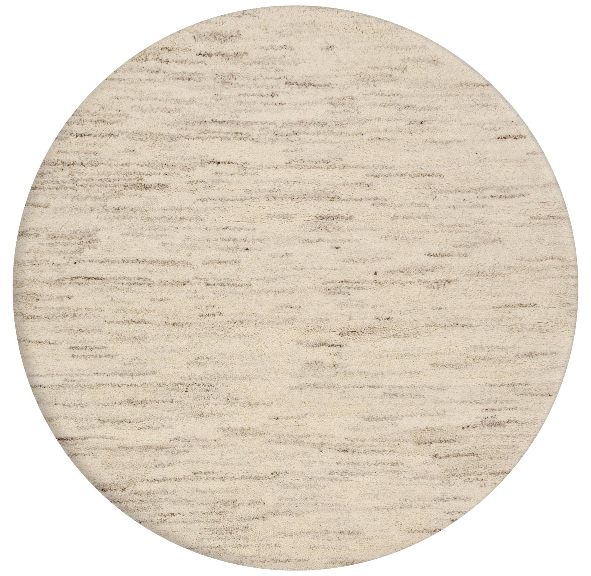 THEKO Wollteppich »Hadj Uni«, rund, 25 mm Höhe, echter Berber Teppich, reine Wolle, handgeknüpft THEKO Wollteppich »Hadj Uni«, rund, 25 mm Höhe, echter Berber Teppich, reine Wolle, handgeknüpft von THEKO