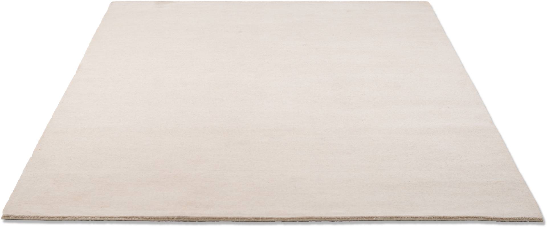 THEKO Wollteppich »Holi«, rechteckig, 13 mm Höhe, Uni-Farben, leicht meliert, reine Wolle, handgewebt mit Knüpfoptik THEKO Wollteppich »Holi«, rechteckig, 13 mm Höhe, Uni-Farben, leicht meliert, reine Wolle, handgewebt mit Knüpfoptik von THEKO