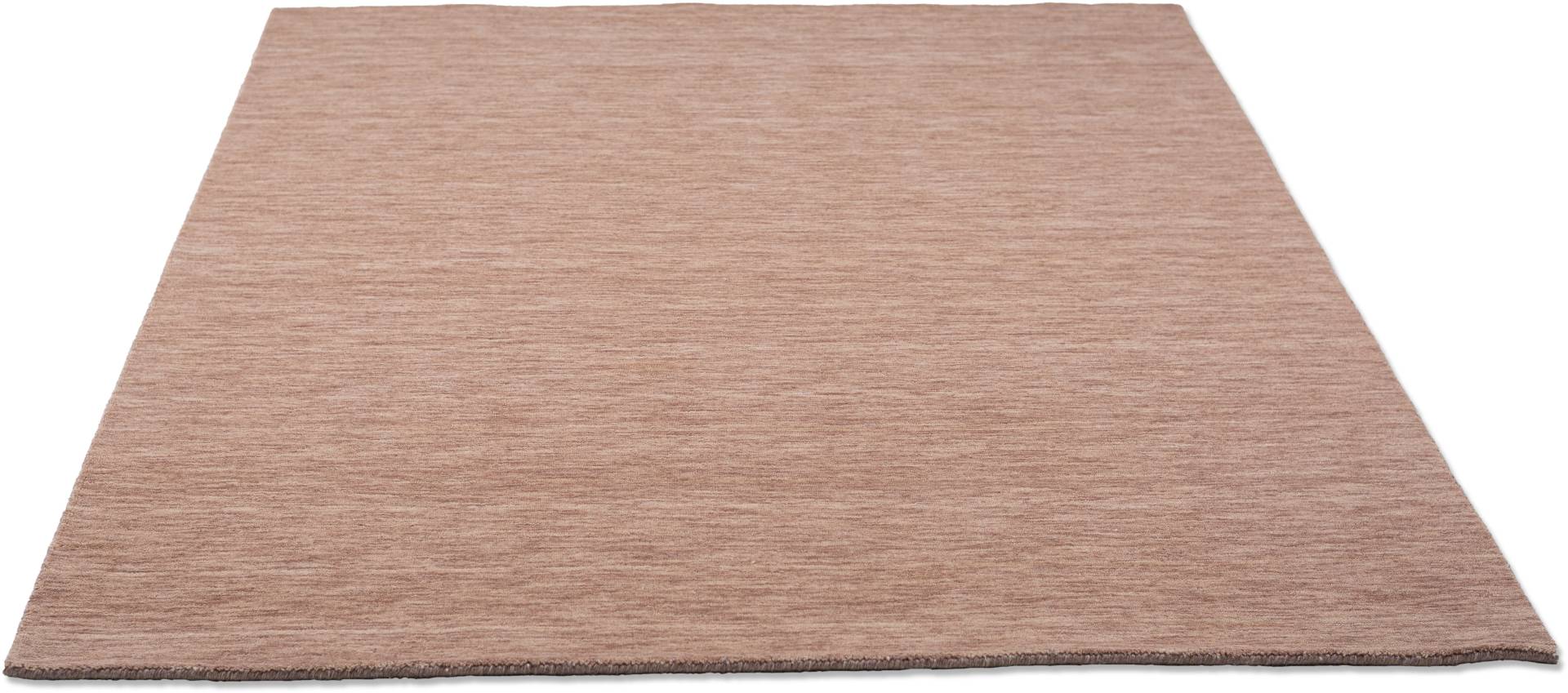 THEKO Wollteppich »Holi«, rechteckig, 13 mm Höhe, Uni-Farben, leicht meliert, reine Wolle, handgewebt mit Knüpfoptik THEKO Wollteppich »Holi«, rechteckig, 13 mm Höhe, Uni-Farben, leicht meliert, reine Wolle, handgewebt mit Knüpfoptik von THEKO