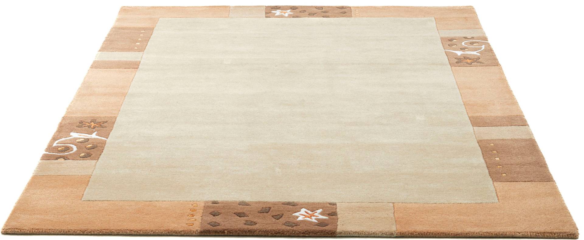 THEKO Wollteppich »Royal Ganges«, rechteckig, 13 mm Höhe, reine Wolle, mit Bordüre, ideal im Wohnzimmer & Schlafzimmer THEKO Wollteppich »Royal Ganges«, rechteckig, 13 mm Höhe, reine Wolle, mit Bordüre, ideal im Wohnzimmer & Schlafzimmer von THEKO