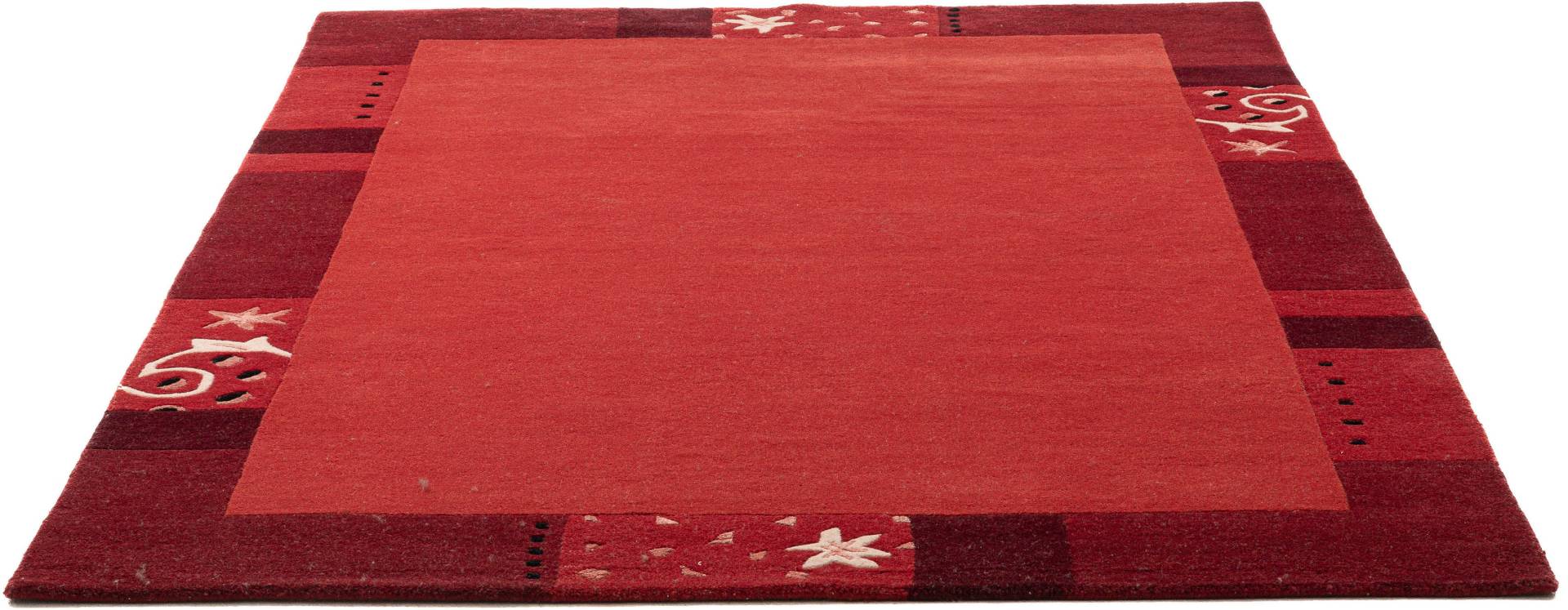 THEKO Wollteppich »Royal Ganges«, rechteckig, reine Wolle, mit Bordüre, ideal im Wohnzimmer & Schlafzimmer von THEKO