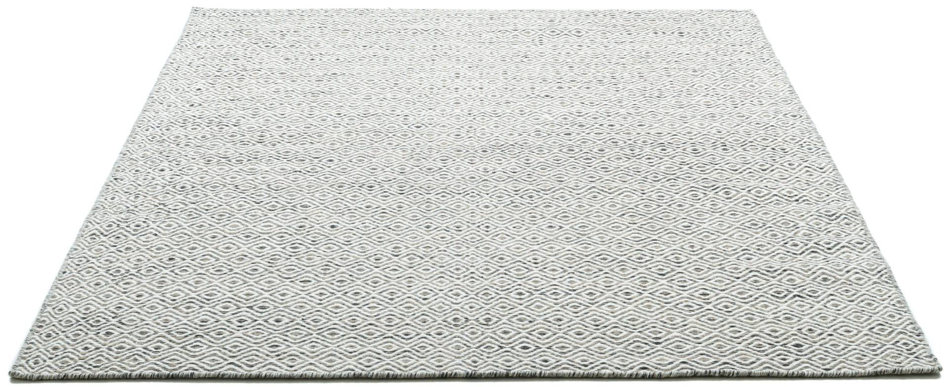THEKO Wollteppich »Trondheim PO-502«, rechteckig, 10 mm Höhe, Handweb Teppich, Flachgewebe, reine Wolle, handgewebt, Rauten Muster THEKO Wollteppich »Trondheim PO-502«, rechteckig, 10 mm Höhe, Handweb Teppich, Flachgewebe, reine Wolle, handgewebt, Rauten Muster von THEKO