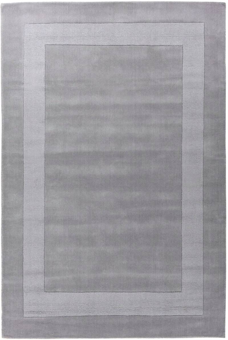 THEKO Wollteppich »USEDOM 8301«, rechteckig, 11 mm Höhe, Uni Farben, reine Wolle, handgetuftet, mit Bordüre von THEKO