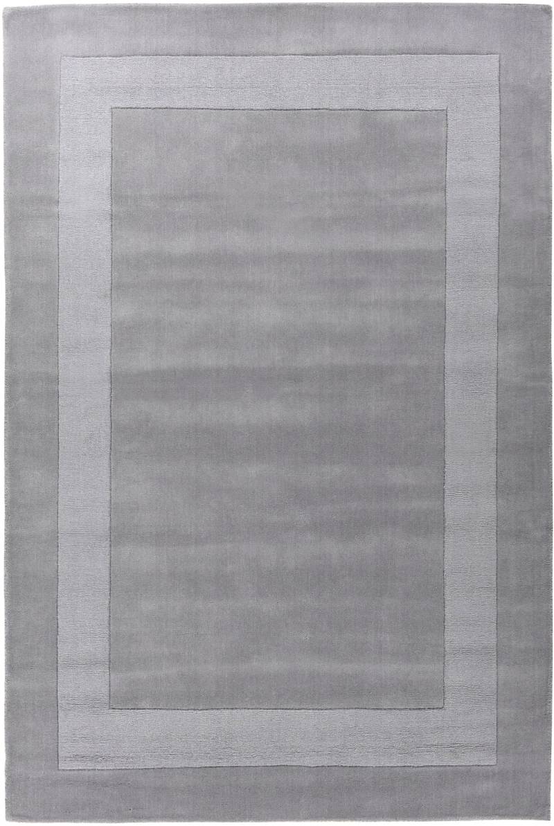 THEKO Wollteppich »USEDOM 8301«, rechteckig, 11 mm Höhe, Uni Farben, reine Wolle, handgetuftet, mit Bordüre von THEKO