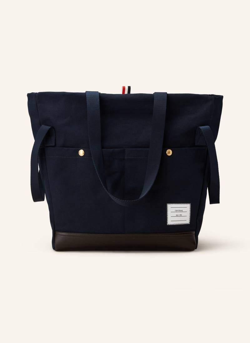 Thom Browne. Shopper Snap blau von THOM BROWNE.