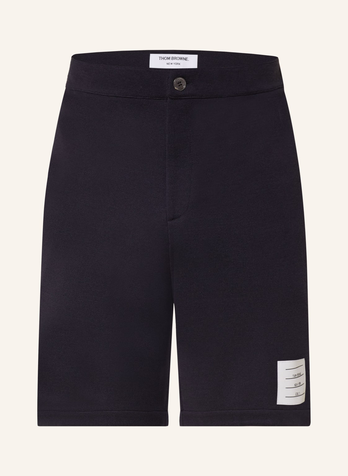 Thom Browne. Strickshorts Aus Merinowolle blau von THOM BROWNE.