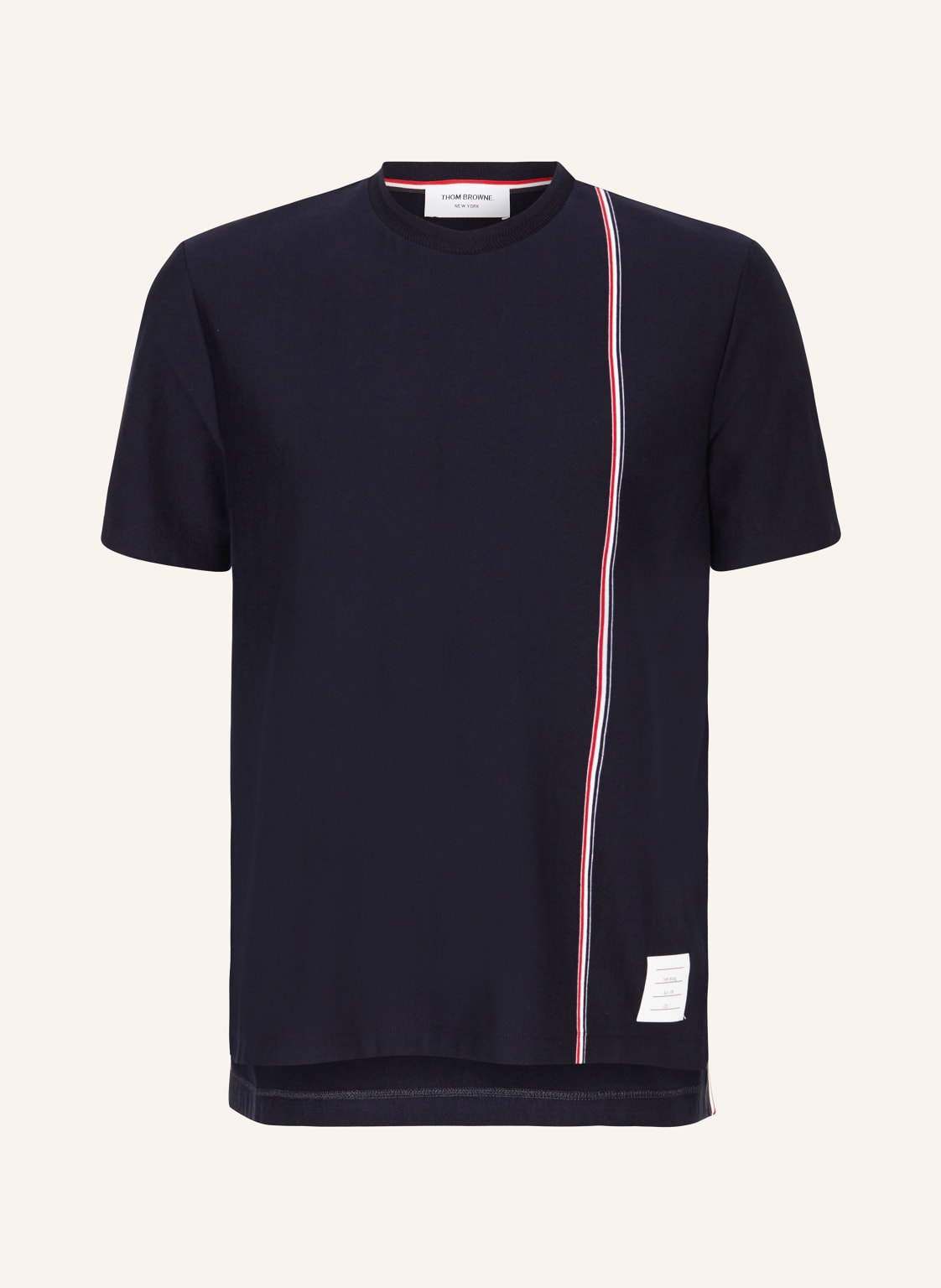 Thom Browne. T-Shirt blau von THOM BROWNE.