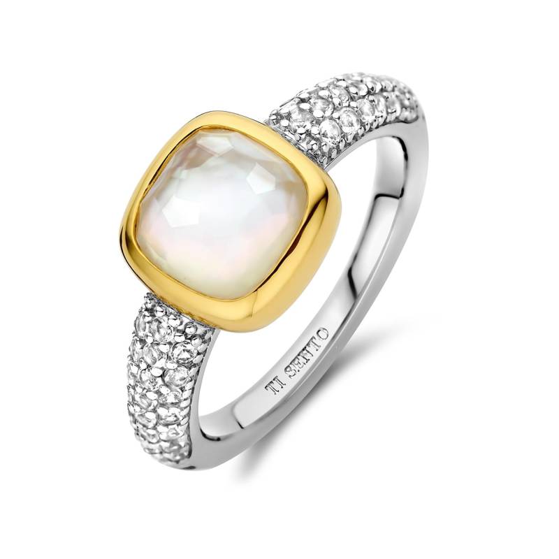 Ring Damen Zweifarbig 54 von TI SENTO