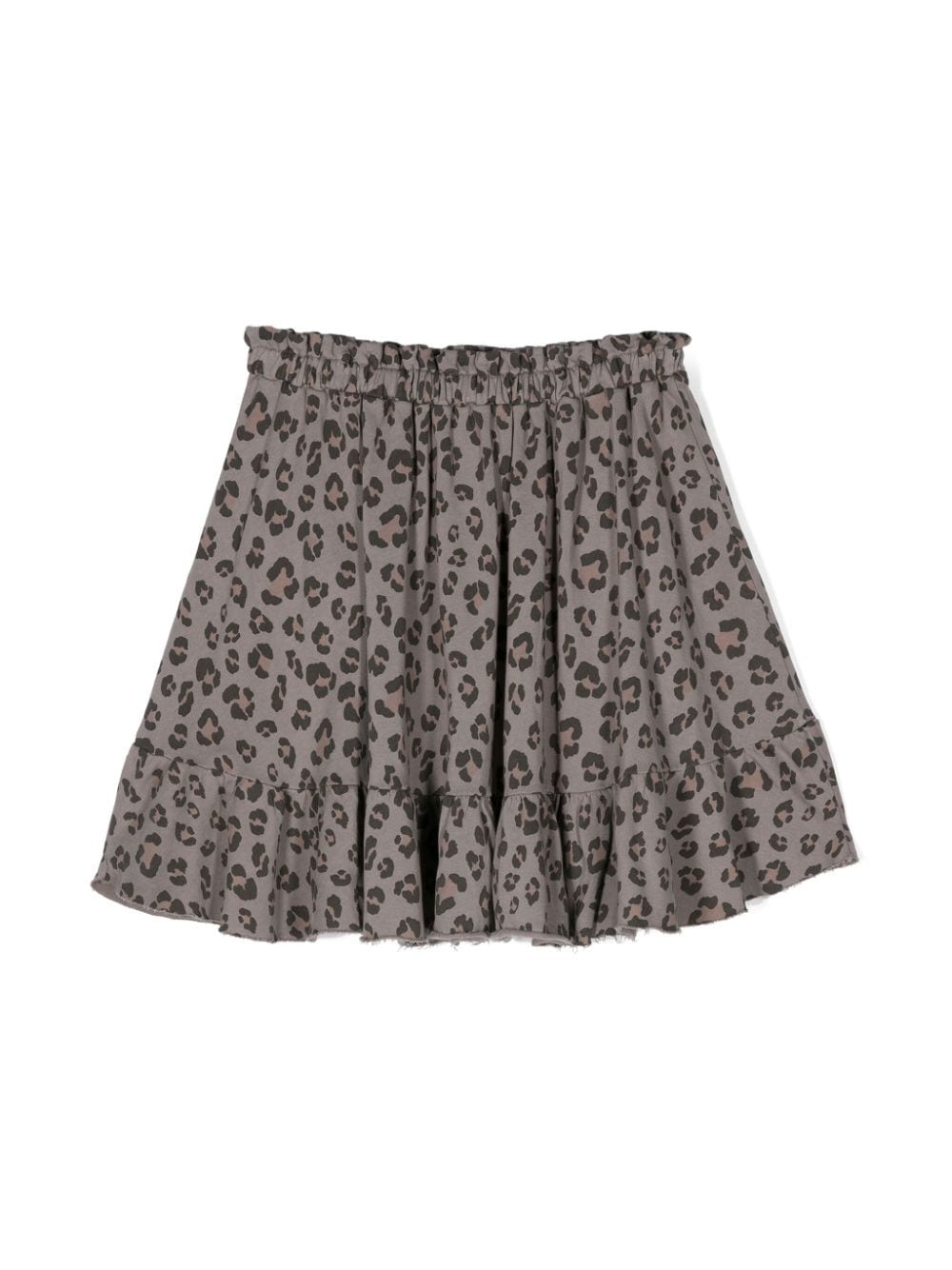 TOCOTO VINTAGE KIDS leopard-print cotton miniskirt - Grey von TOCOTO VINTAGE KIDS