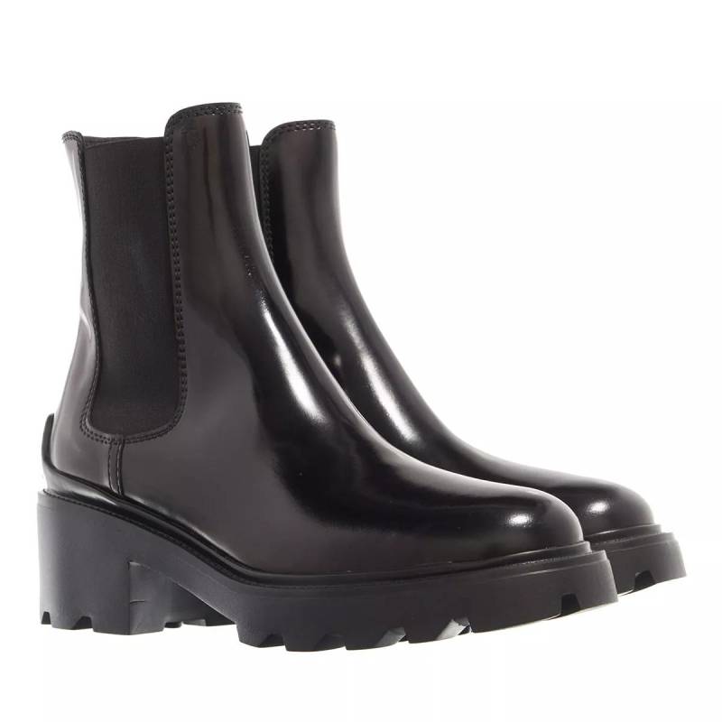 Tod's Boots & Stiefeletten - Chelsea Boots Leather - Gr. 37 (EU) - in Schwarz - für Damen von TOD'S