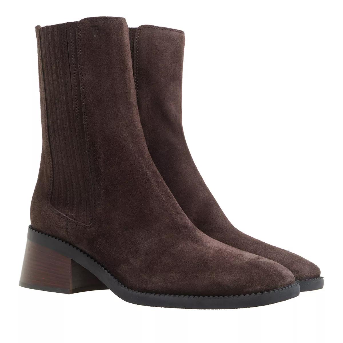 Tod's Boots & Stiefeletten - Chelsea Boots Suede - Gr. 38 (EU) - in Braun - für Damen von TOD'S