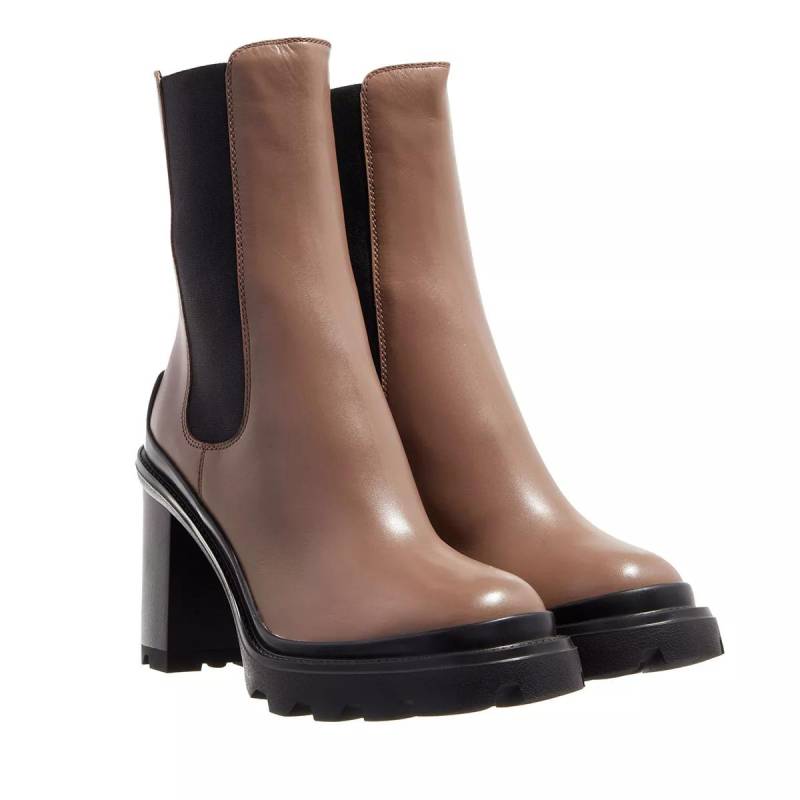 Tod's Boots & Stiefeletten - Heeled Boots Leather - Gr. 37,5 (EU) - in Braun - für Damen von TOD'S