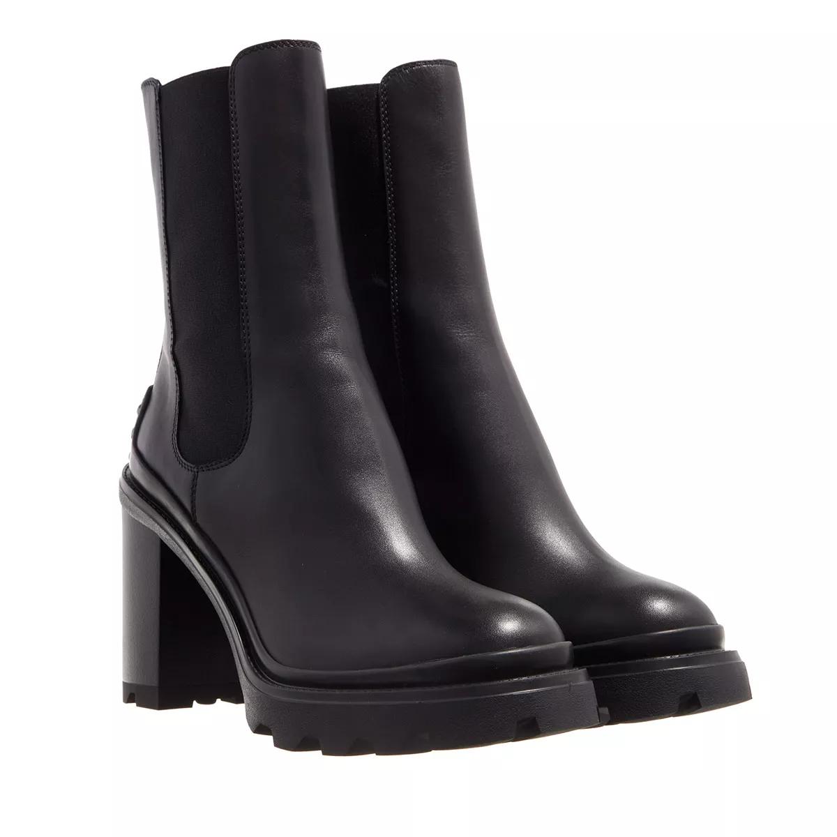 Tod's Boots & Stiefeletten - Heeled Boots Leather - Gr. 37 (EU) - in Schwarz - für Damen von TOD'S