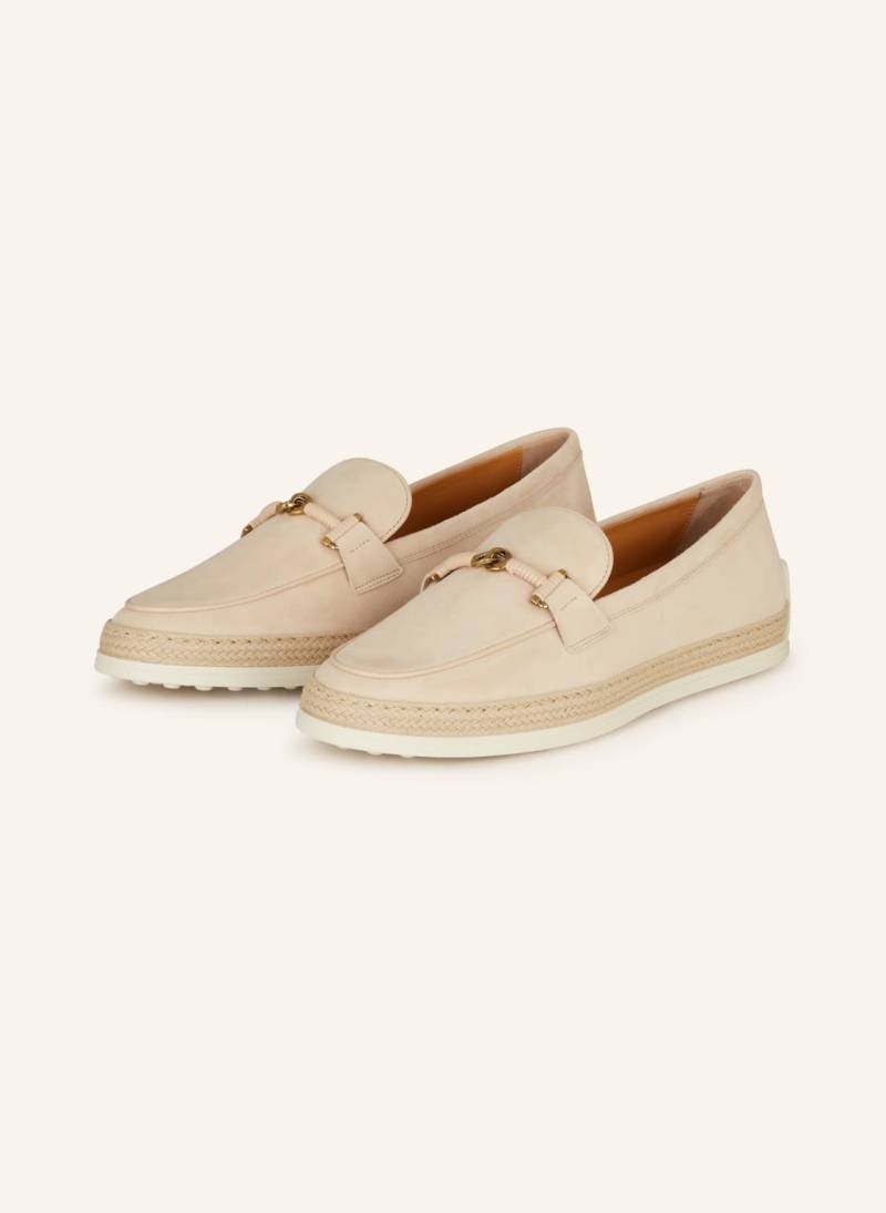 Tod's Loafer Gomma Rafia beige von TOD'S