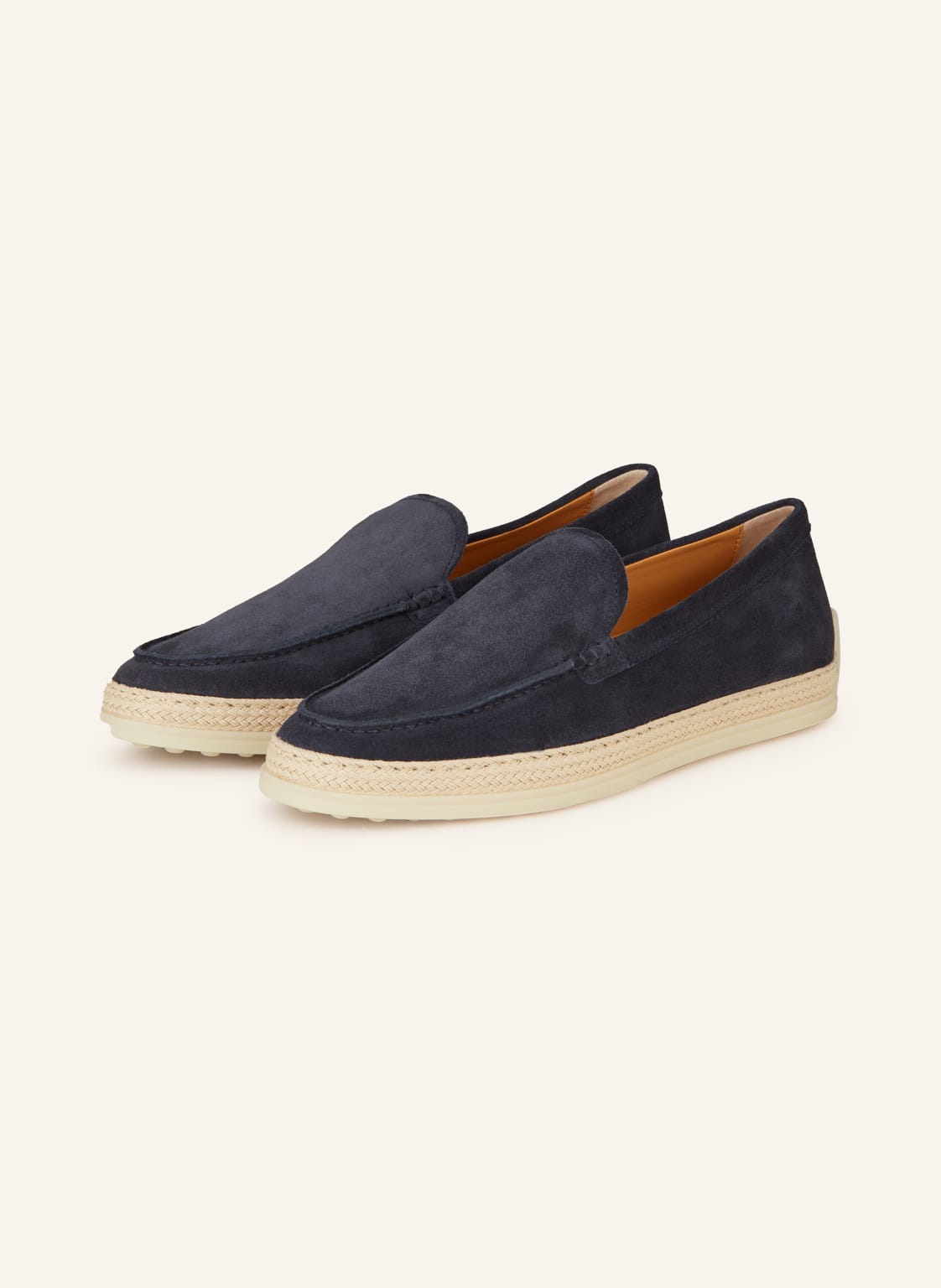 Tod's Mokassins Gomma Rafia 92k blau von TOD'S