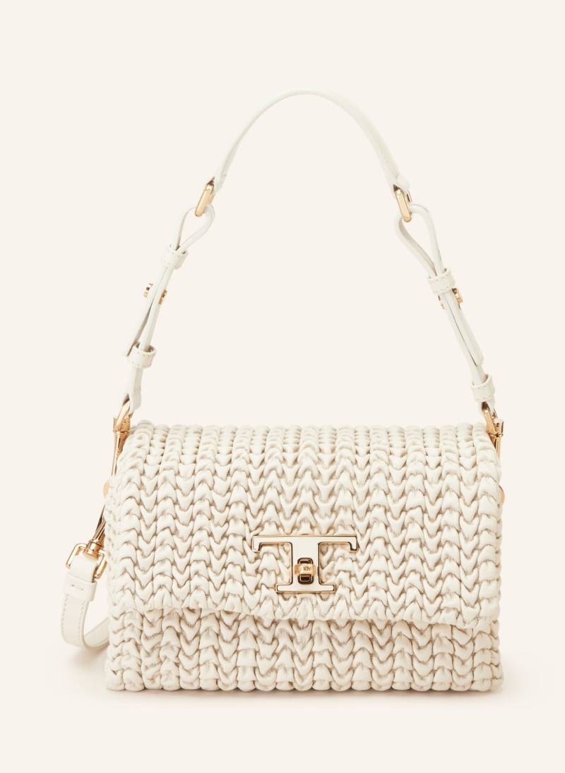 Tod's Schultertasche T Timeless Mini weiss von TOD'S